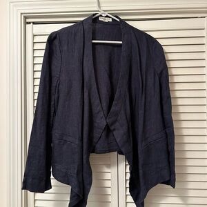 Coldwater Creek denim colored jacket Med petite